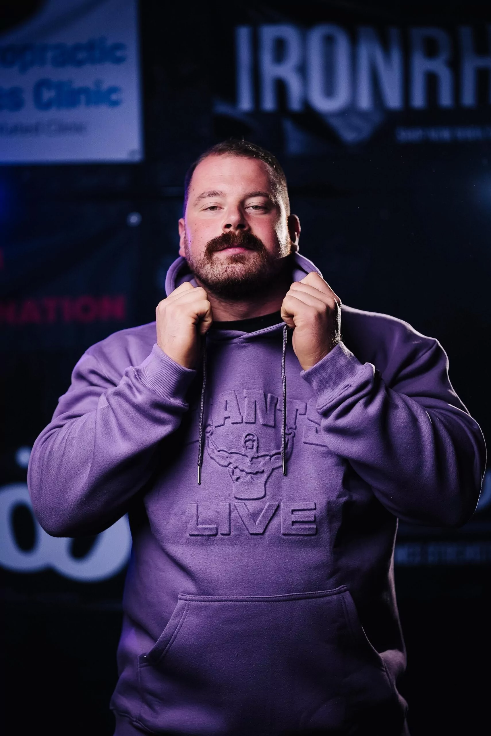 Giants Live Embossed Unisex Hoodie - Lilac